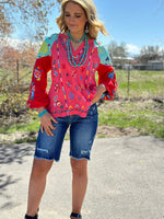 Shop Envi Me tops The Fall Let’s  Fiesta Embroidered Top