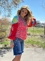 Shop Envi Me tops The Fall Let’s  Fiesta Embroidered Top