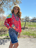 Shop Envi Me tops The Fall Let’s  Fiesta Embroidered Top