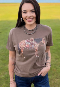 Shop Envi Me Tops and Tunics The Fall Of The Horse Western Top