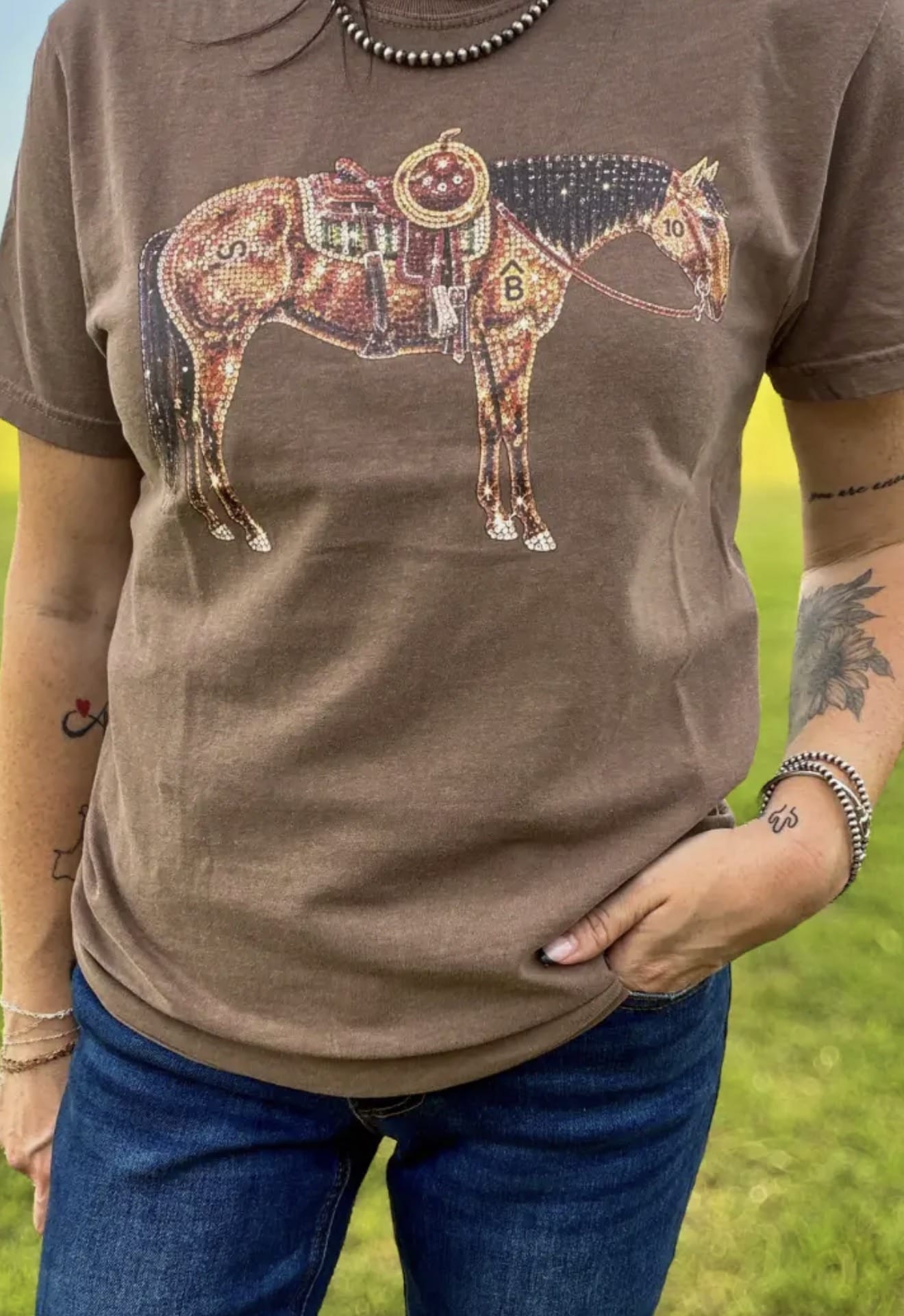 Shop Envi Me Tops and Tunics The Fall Of The Horse Western Top