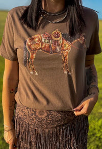 Shop Envi Me Tops and Tunics The Fall Of The Horse Western Top