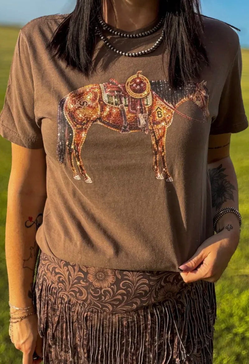 Shop Envi Me Tops and Tunics The Fall Of The Horse Western Top