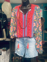 Shop Envi Me Tops and Tunics The Fall Out of Summer Floral Mix Top
