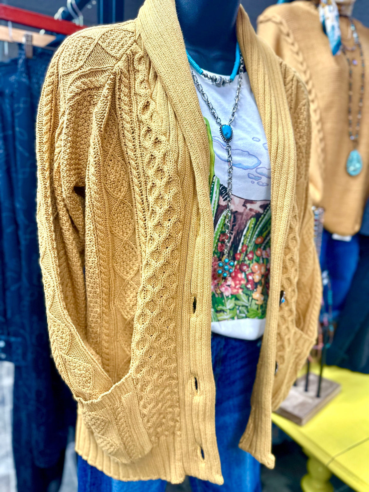 Shop Envi Me Cardigans and Kimonos The Fall Ranch Boss Cable Knit Cardigan