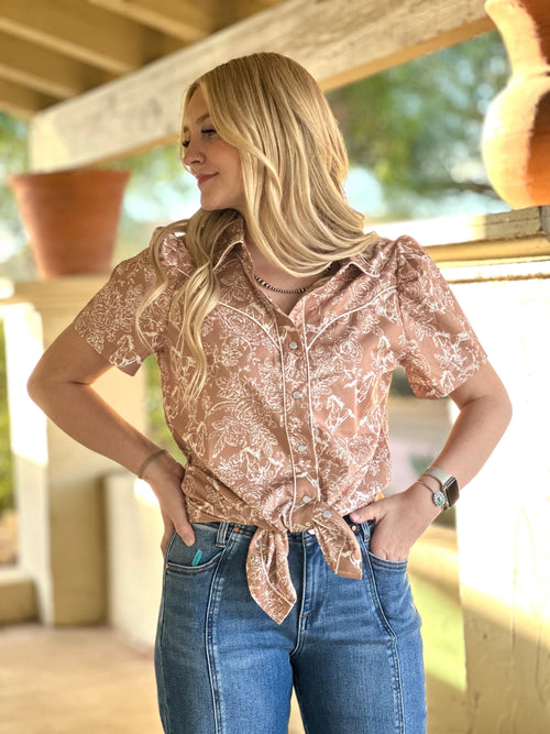 Shop Envi Me Sale The Fall Retro Western Top