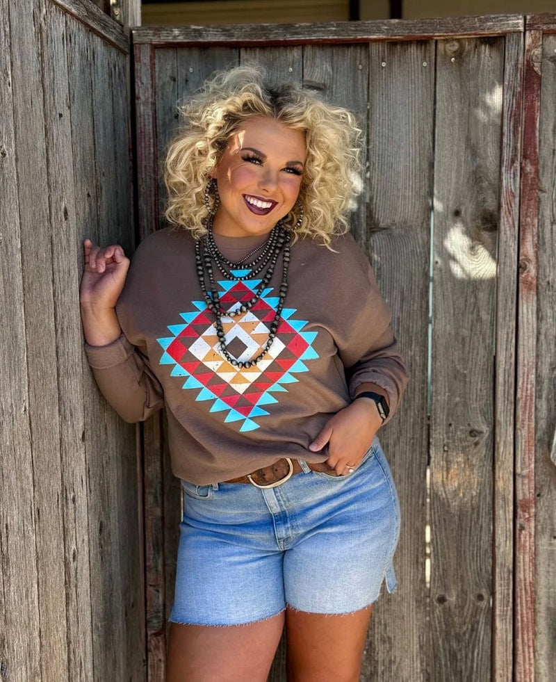 The Fall Ryann Aztec Sweatshirt Shop Envi Me