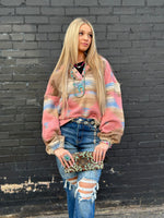 Shop Envi Me Cardigans and Kimonos The Feedlot Boss Pink Aztec Pullover Jacket