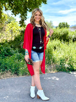 Shop Envi Me Cardigans and Kimonos The Fireworks Red  Kimono