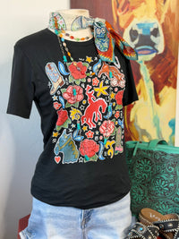 Shop Envi Me Tops and Tunics The Floral Cowgirl Ways Tee