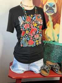 Shop Envi Me Tops and Tunics The Floral Cowgirl Ways Tee