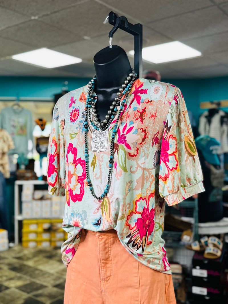 Shop Envi Me Tops and Tunics The Floral Summer Days Top