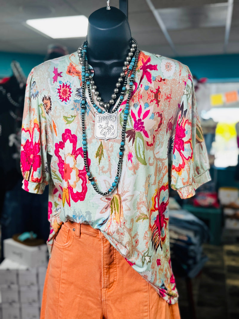 Shop Envi Me Tops and Tunics The Floral Summer Days Top