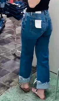 Vervet Bottoms The Flying Monkey Ankle Crop Cuffed Denim