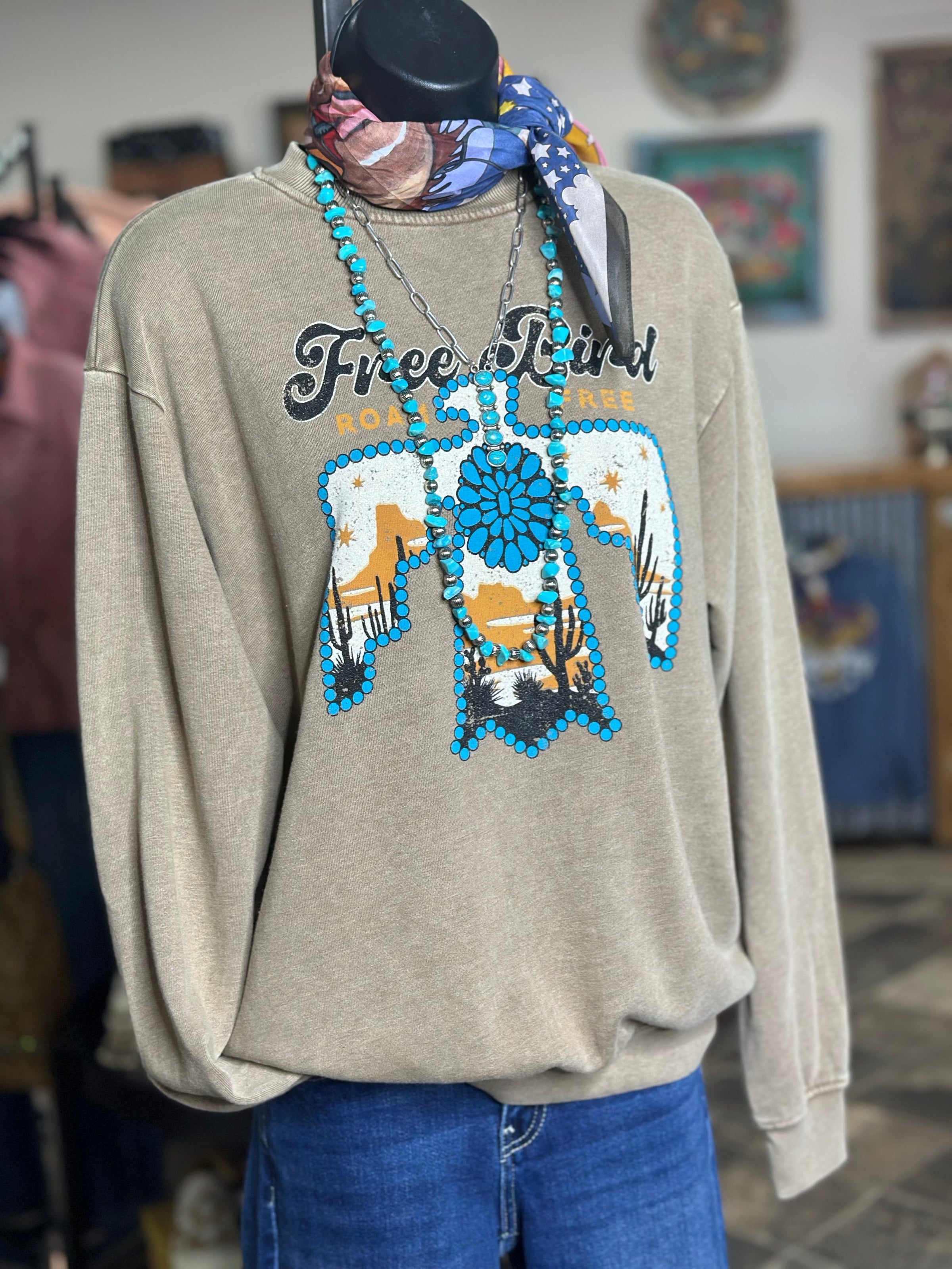 Shop Envi Me Tops and Tunics The Free Bird Thunderbird Sweatshirt