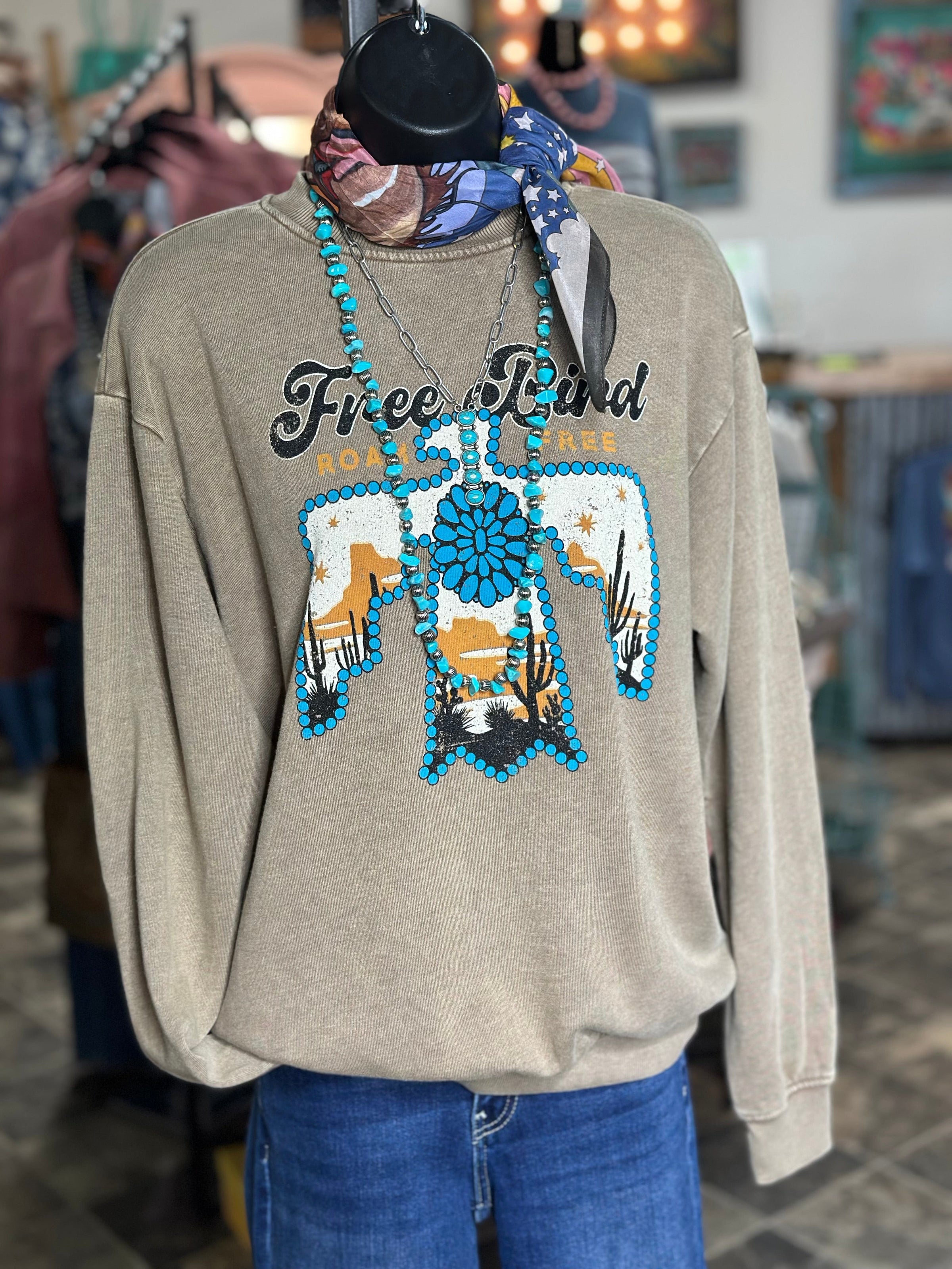 Shop Envi Me Tops and Tunics The Free Bird Thunderbird Sweatshirt
