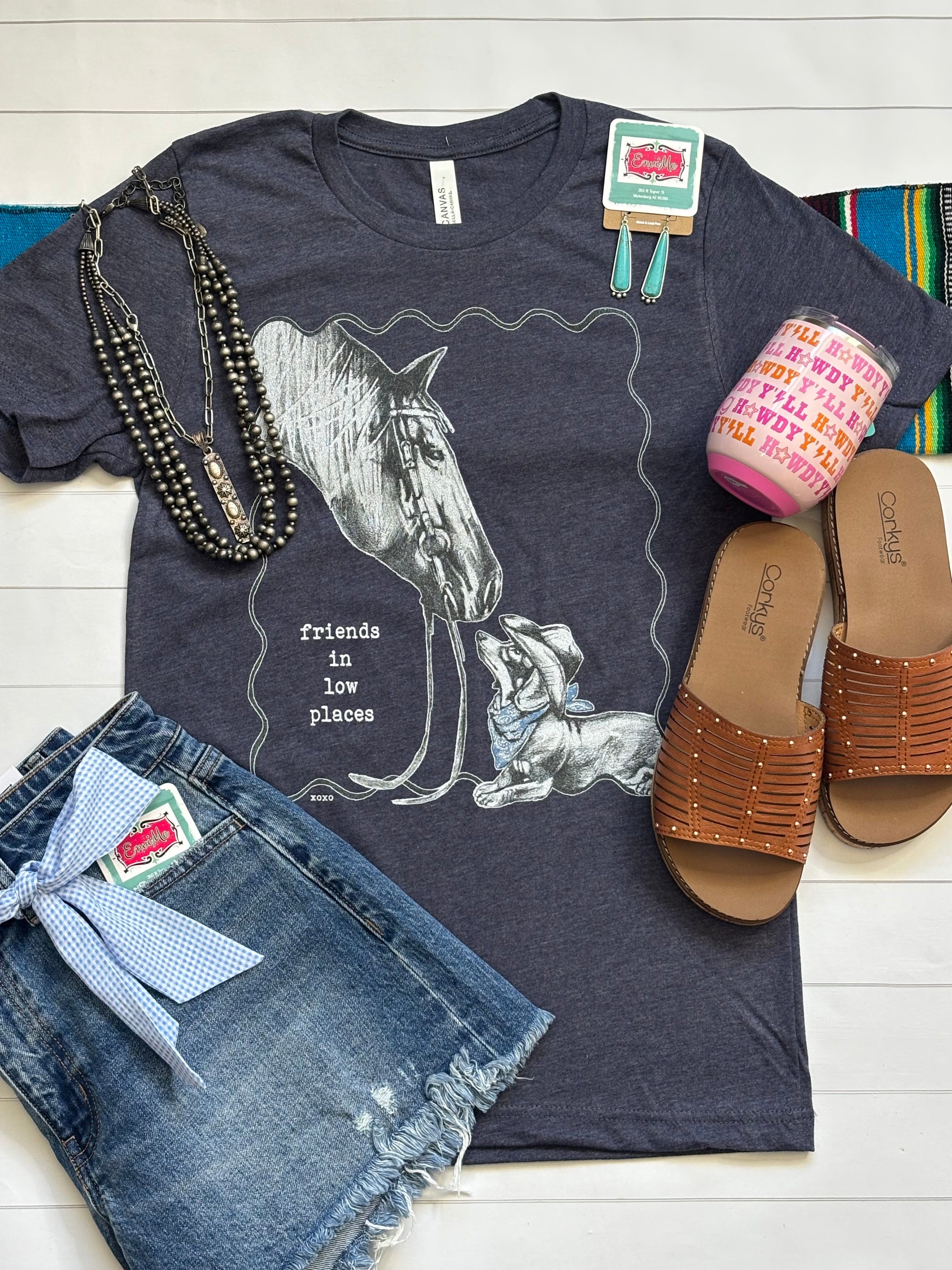 Shop Envi Me Tops The Friends In Low Places Tee
