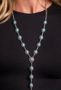 Shop Envi Me Necklaces The Frijo River Turquoise Rosary Necklace