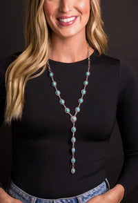 Shop Envi Me Necklaces The Frijo River Turquoise Rosary Necklace