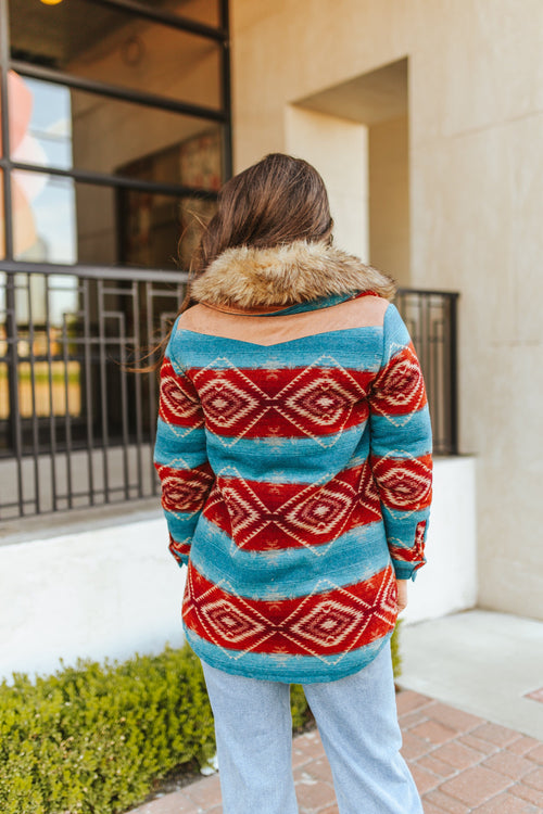 Shop Envi Me Cardigans and Kimonos The Fur Trim Aztec Montana Beth Sweater