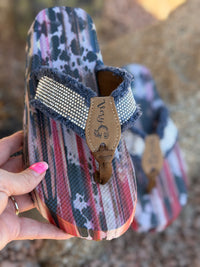 Corky’s Footwear The Glitter Patriotic Stars & Stripes Sandal