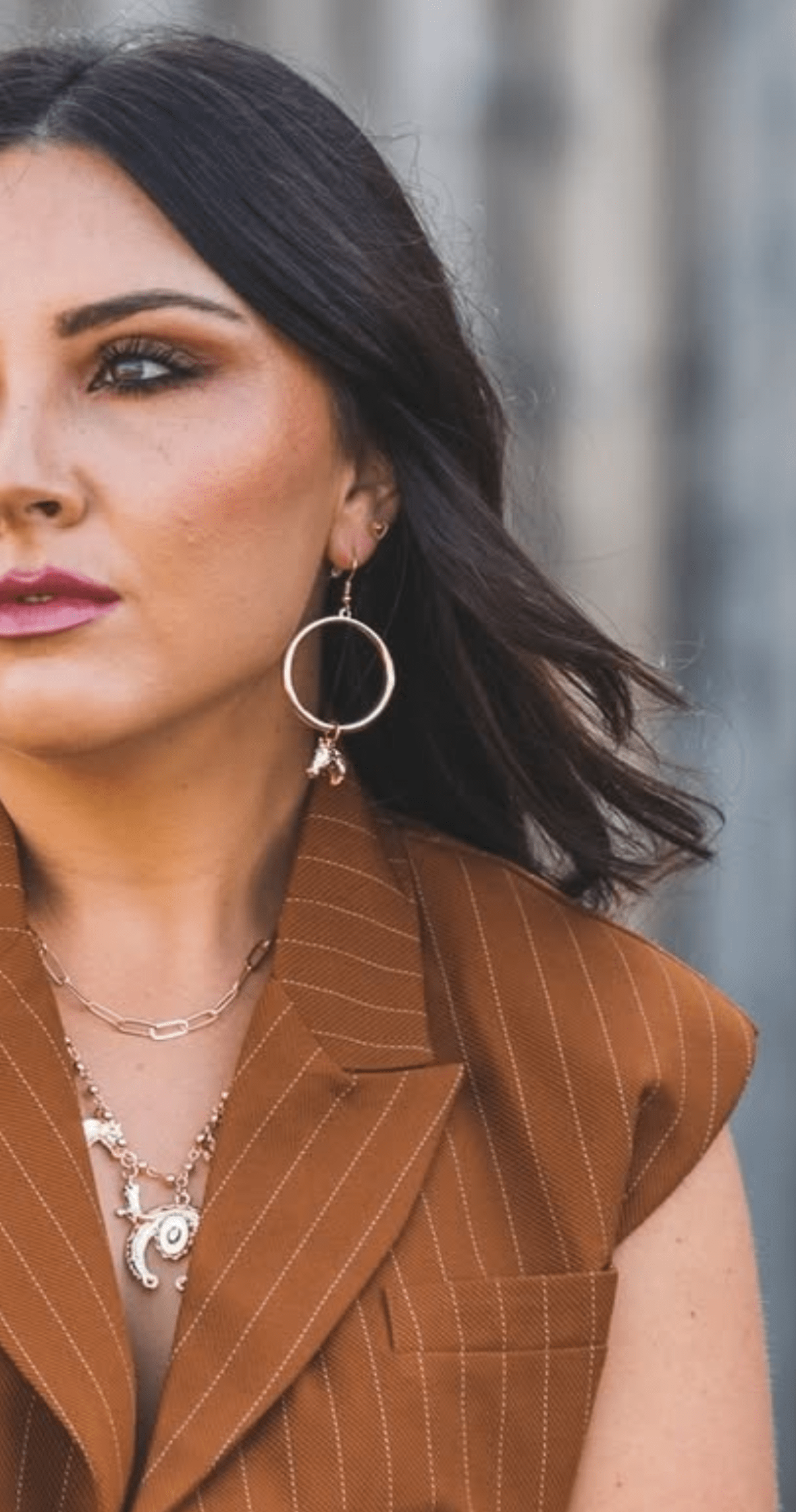 Shop Envi Me Earrings Gold The Gold Horse On A Hoop Earring