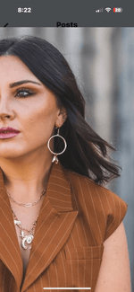 Shop Envi Me Earrings Gold The Gold Horse On A Hoop Earring