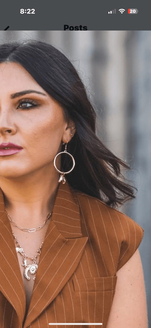 Shop Envi Me Earrings Gold The Gold Horse On A Hoop Earring