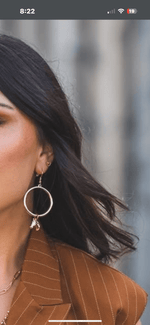 Shop Envi Me Earrings Gold The Gold Horse On A Hoop Earring
