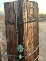 Shop Envi Me Jewelry The Green Turquoise Drop & Silver Paperclip Chain Necklace