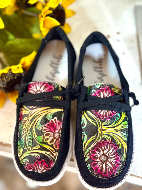 Yellow Box Footwear The Gypsy Jazz  Floral Top Dude Shoe
