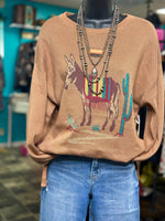 Shop Envi Me Tops and Tunics The Holiday In The Desert Donkey Sweater