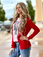 Shop Envi Me Tops and tunics The Holiday Red Cardigan