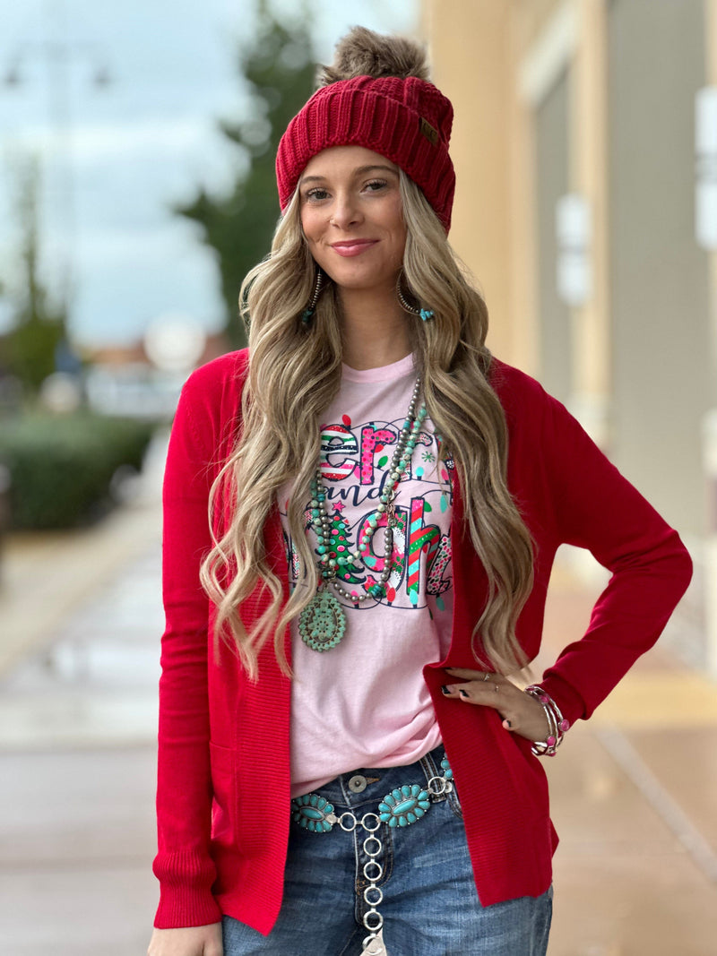 The Holiday Red Cardigan – Shop Envi Me