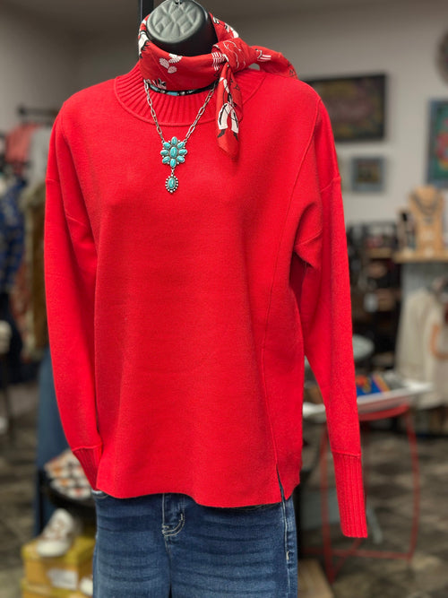 Shop Envi Me Tops and Tunics The Holiday 🎄Red Miles City Sweater