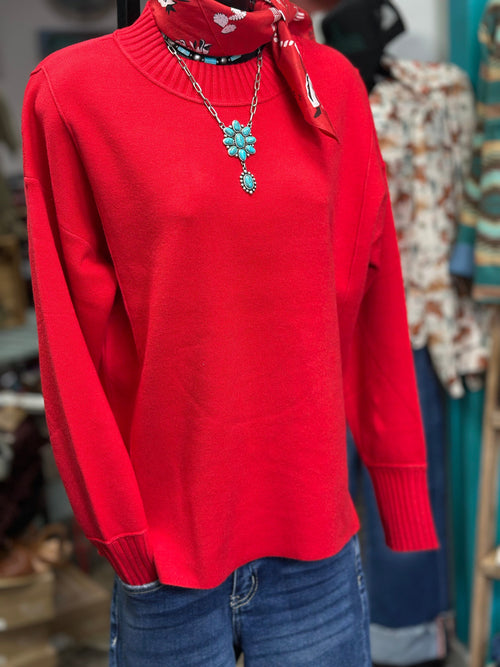 Shop Envi Me Tops and Tunics The Holiday 🎄Red Miles City Sweater