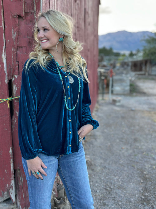 Shop Envi Me Cardigans and Kimonos The Holidays Are Here Velvet Top