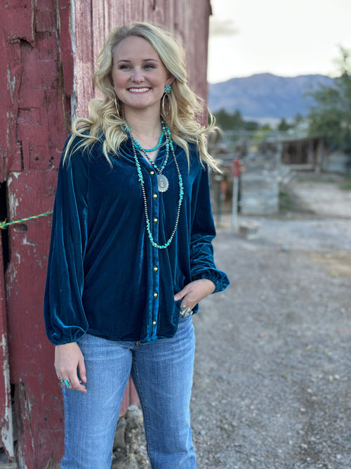 Shop Envi Me Cardigans and Kimonos The Holidays Are Here Velvet Top