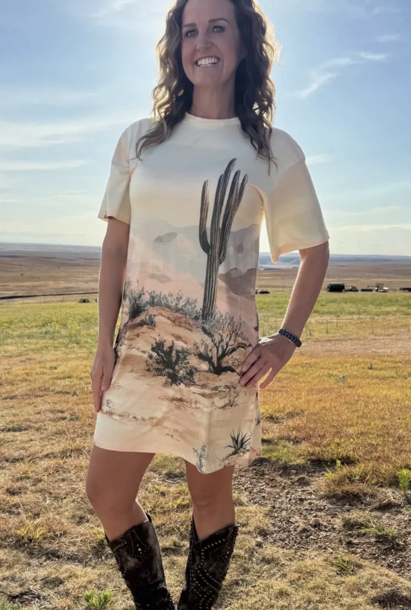 Shop Envi Me Dress it up The Home In The Desert🌵 Tee Shirt Dress