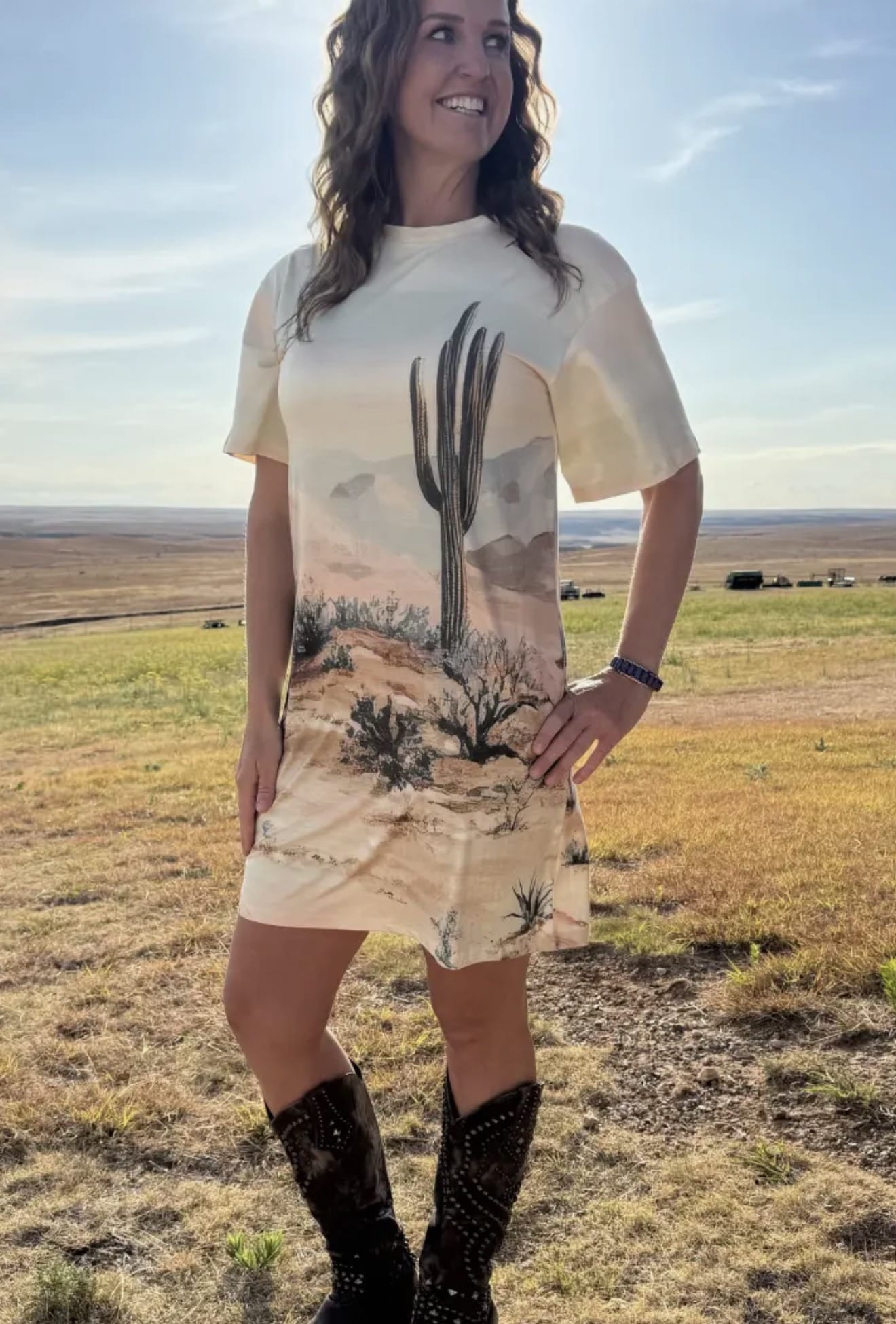 Shop Envi Me Dress it up The Home In The Desert🌵 Tee Shirt Dress