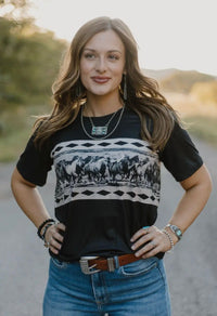 Shop Envi Me Tops and Tunics The Horses In The West Top