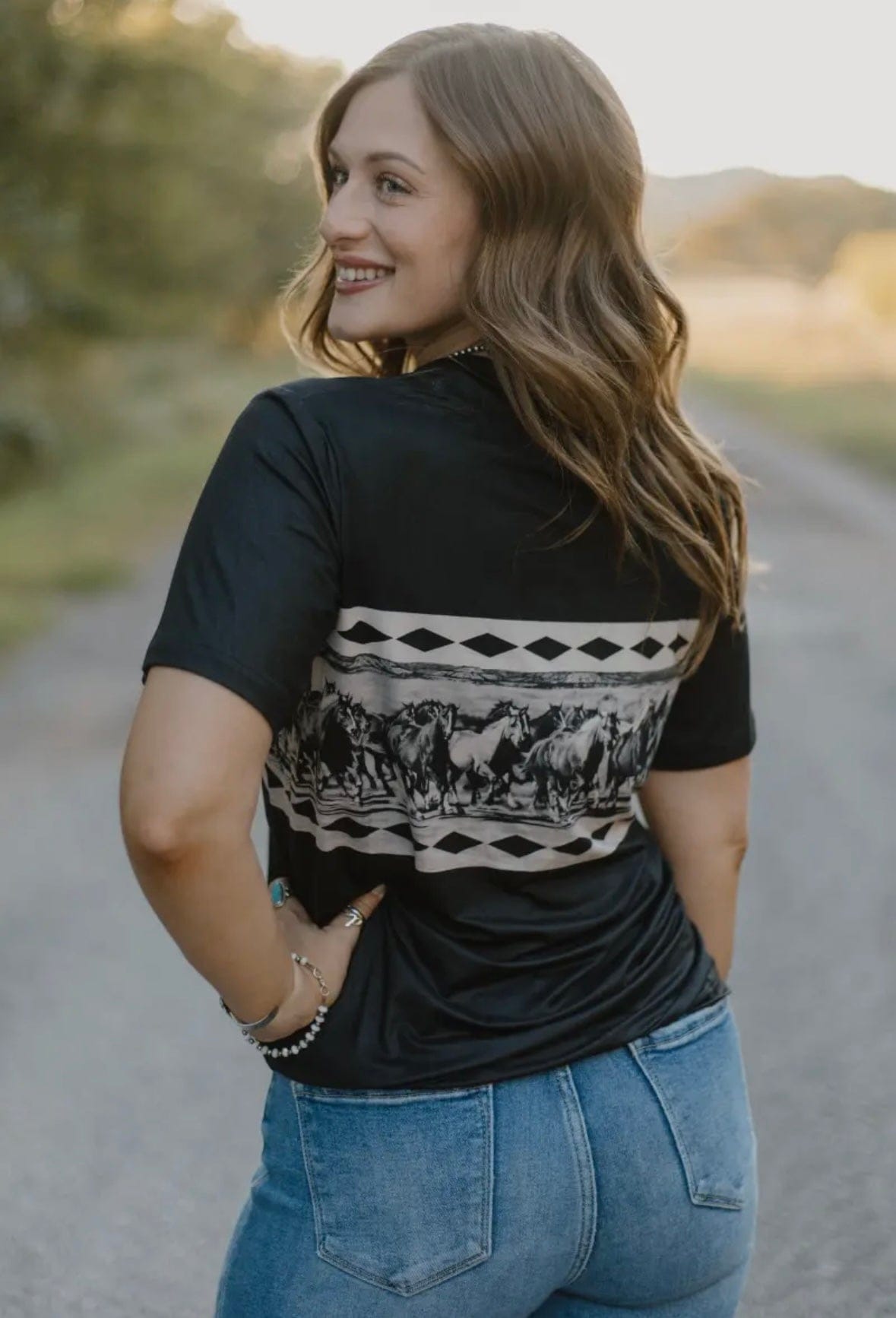 Shop Envi Me Tops and Tunics The Horses In The West Top