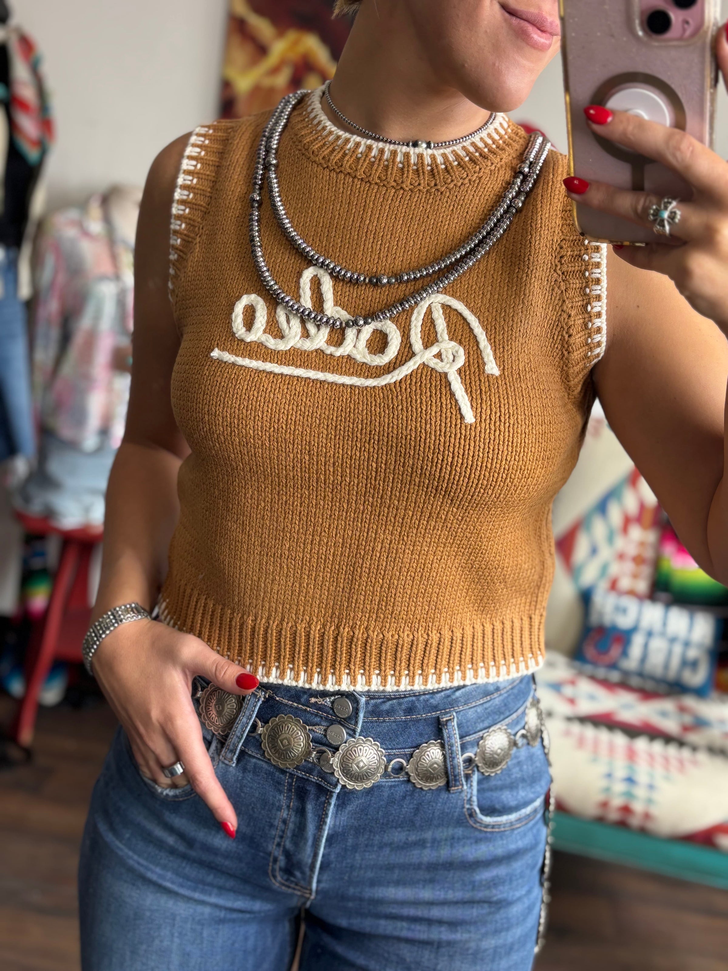 Shop Envi Me Tops and tunics The Howdy Cowboy Top/Vest