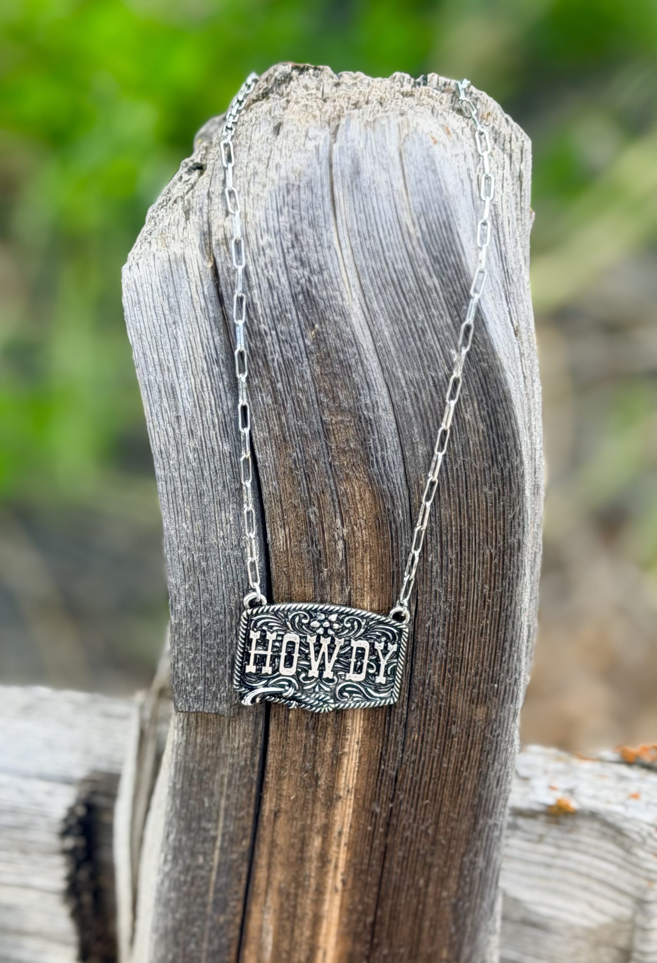 Shop Envi Me Necklaces Howdy The Howdy Paperclip Chain Necklace