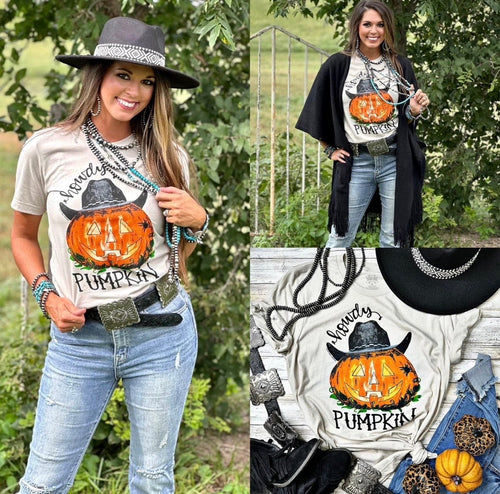 Shop Envi Me It's T-shirt Kinda Day 🎃 The Howdy Pumpkin Tee