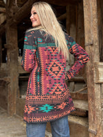 Shop Envi Me Cardigans and Kimonos The Jackson Hole Aztec Concho Sweater Cardigan