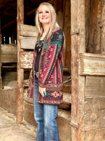 Shop Envi Me Cardigans and Kimonos The Jackson Hole Aztec Concho Sweater Cardigan