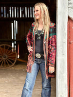 Shop Envi Me Cardigans and Kimonos The Jackson Hole Aztec Concho Sweater Cardigan