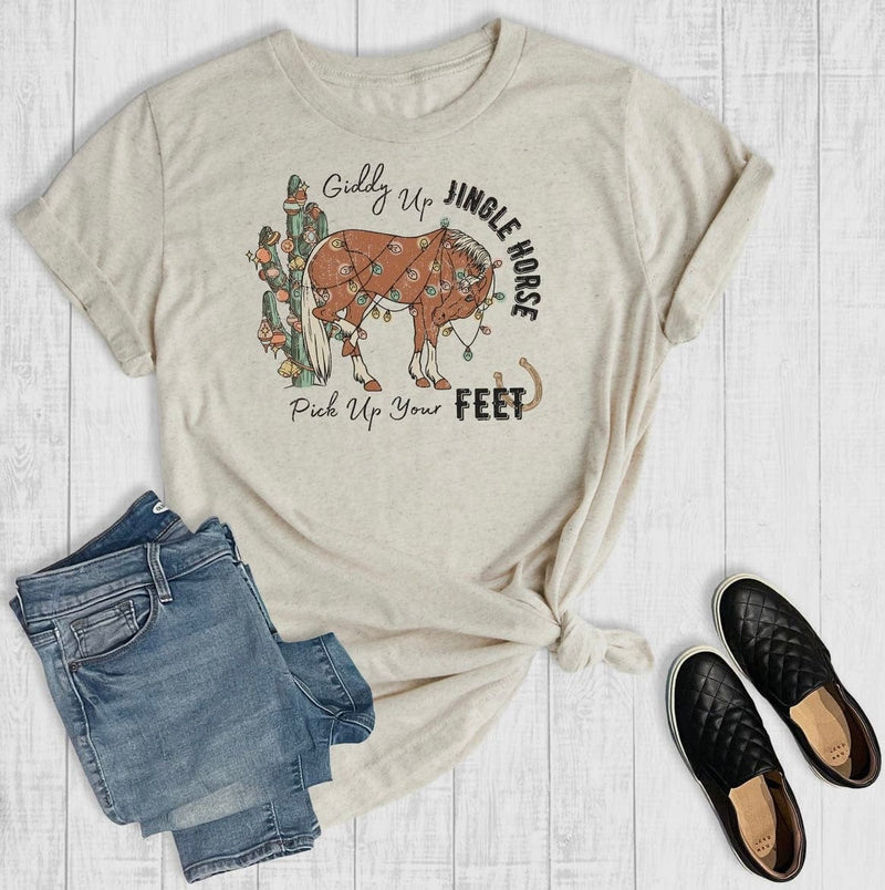 Shop Envi Me Tops and Tunics The Jingle Horse Christmas T 🎄