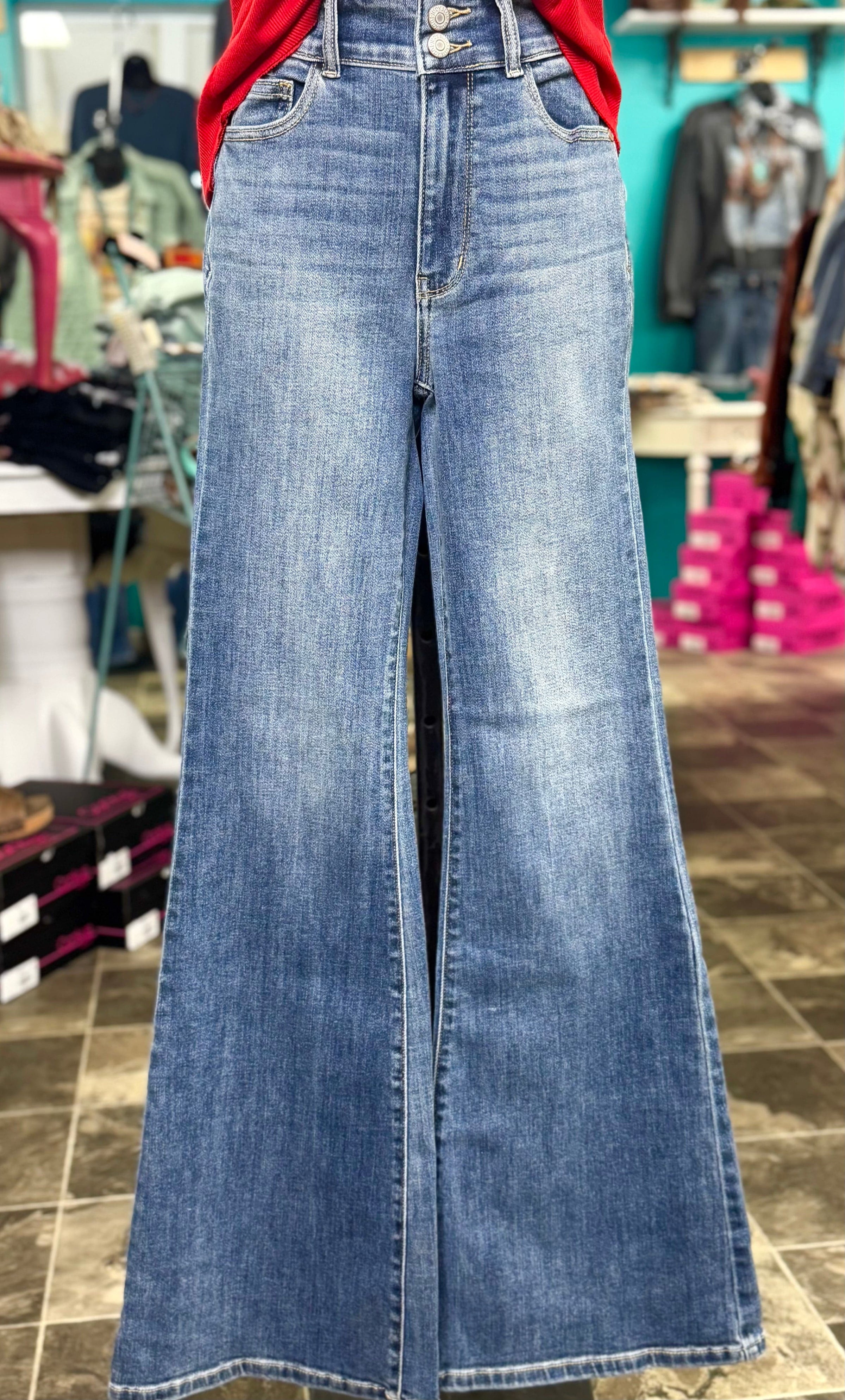 Judy Blue | Jeans | Judy Blue Stacy Full Size High Waisted Flare Jeans